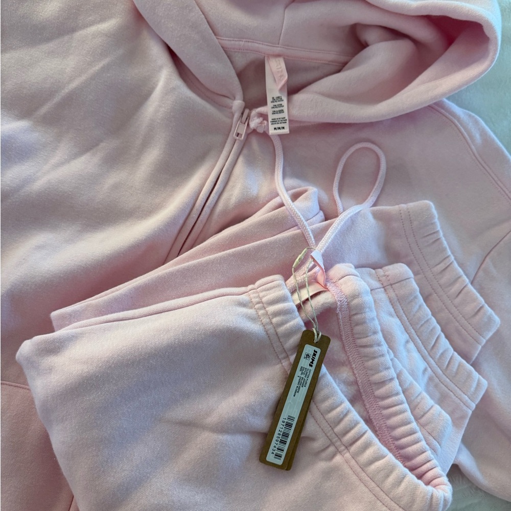 SKIMS Cherry Blossom Pink Hoodie and Joggers Set
